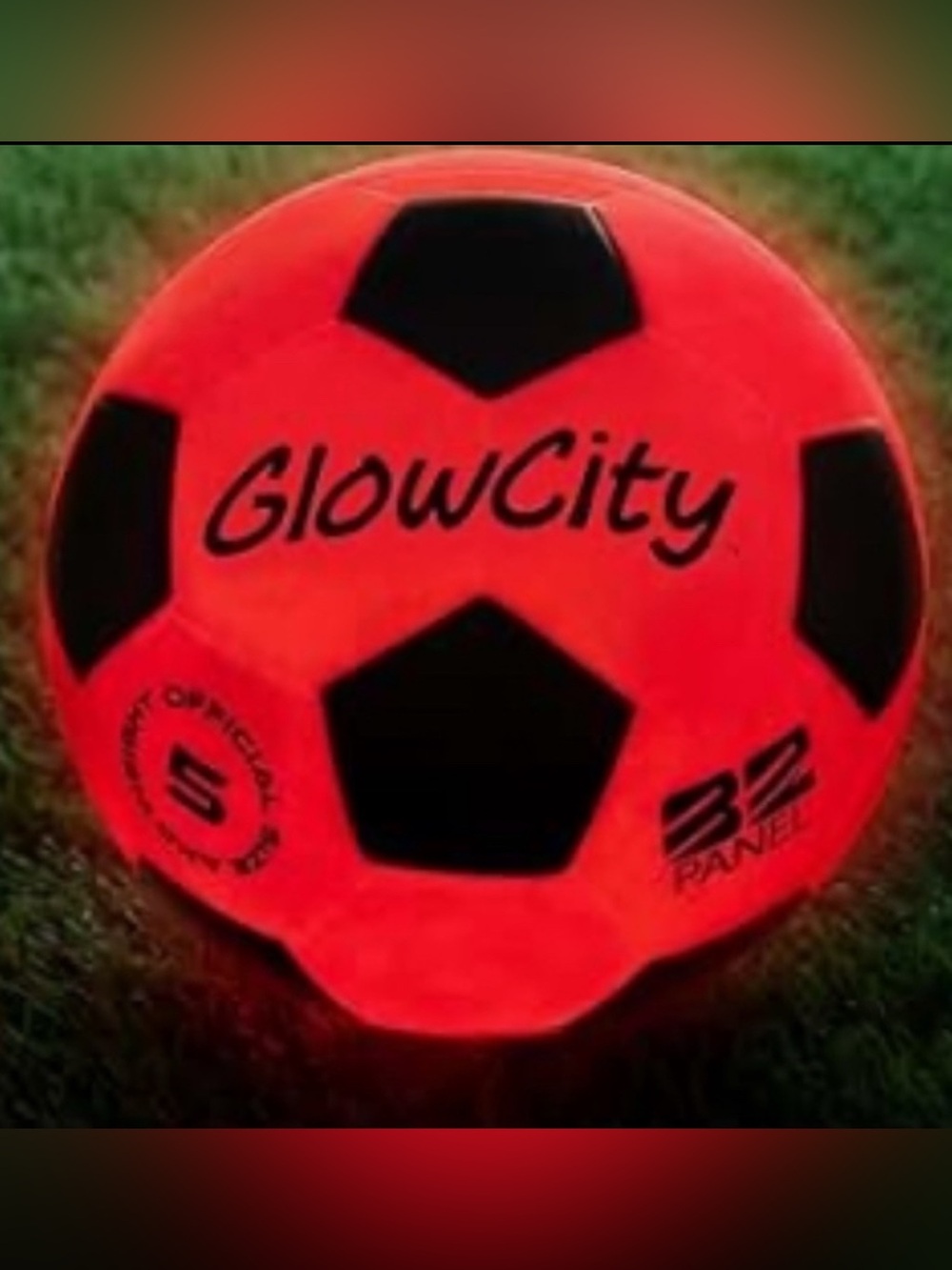 Glow city Soccer Ball - 32 Panel